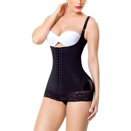 High Compression Lace Sexy Body Shapewear Sculpting Hipster Girdle Abdomen Level Double Pressure Fabric Enhancement Bodysuit