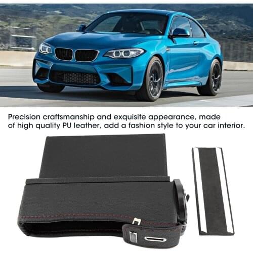 PU Leather Car Seat Gap Box Interior Seat Side Organizer Auto Seat Crevice Storage Munti-Functional Pocket Box Auto Accessories