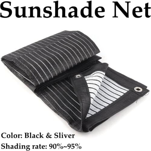 HDPE Thicken Shade Net Anti-UV Shading Rate 95% Customize Sun Sail Terrace Balcony Sunscreen Privacy Cover Gazebo Canopy Cooling