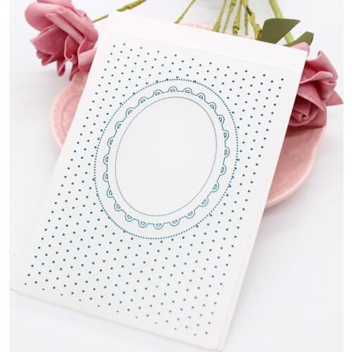 ZFPARTY Elegant Dots plastic Embossing folder DIY scrap paper craft / card making decoration supplies