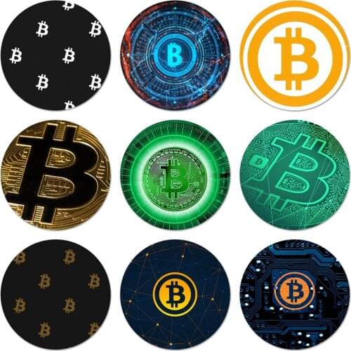 Bitcoin Icons Pins Badge Decoration Brooches Metal Badges For Clothes Backpack Decoration