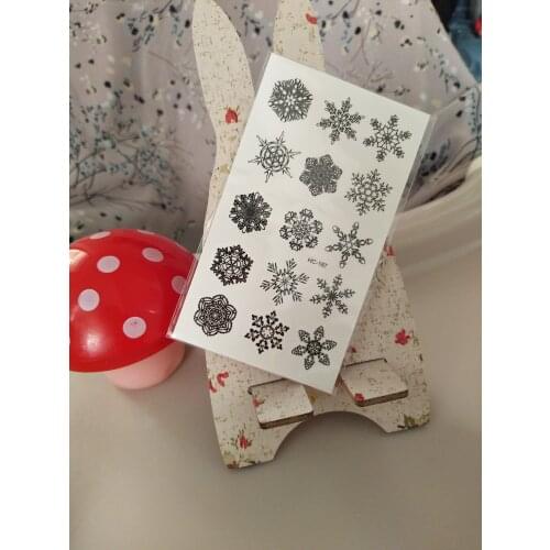 1pcs Kids Tattoo Temporary Tattoos Snowflake Winter Flower Fake Tattoo Sticker Waterproof Tatto Art Tatoo Hand Arm For Child Boy