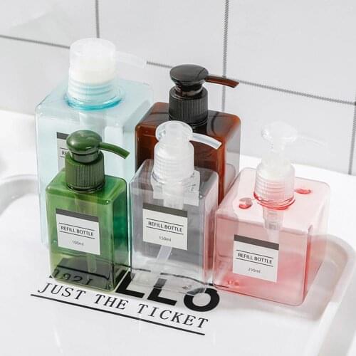 100/150/250/280/450ml Nordic Empty Shampoo Hair Conditioner Lotion Shower Gel Pump Bottle Dispenser Press the bottle Travel