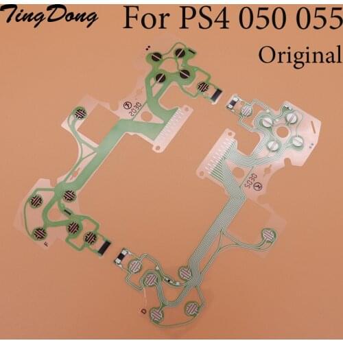 2pcs/lot For Dualshock 4 PS4 Slim Pro JDM-050 controller Button Conductive Film Ribbon Keypad Flex Cable circuit board JDS 055