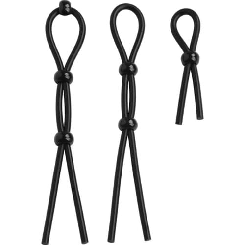 3 Pcs Adjustable Cock Ring Set Love Rings Basic Penis Ring Better Sex Toy for Erection Enhancing and Last Longer Orgasm