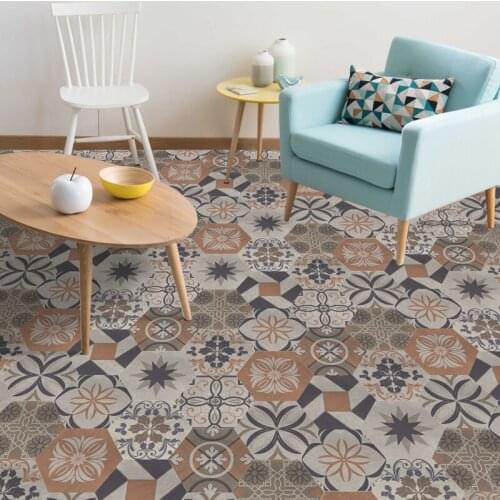 YOUMAN 3D Floor Stickers DIY Anti-Slip Waterproof Self-adhesive Bathroom Kitchen For Walls and Floor Self Adhesive Wall Paper