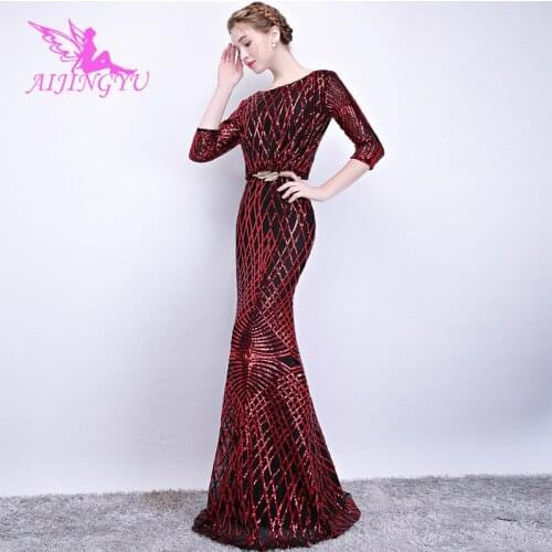 AIJINGYU Plus Size Evening Dress Party Sexy Gown 2021 Women Elegant Formal Special Occasion Dresses Fashion Ball Gowns FS105