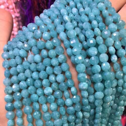Natural Stone Beads Circular Section High Quality Punch Loose Beads For Jewelry Making DIY Necklace Bracelet Earrings Accessory