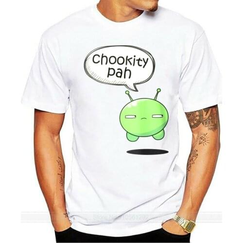 Chookity Pah White Tees T Shirt Clothing Kawaii Discount 100 % Cotton Kawaii For Animes