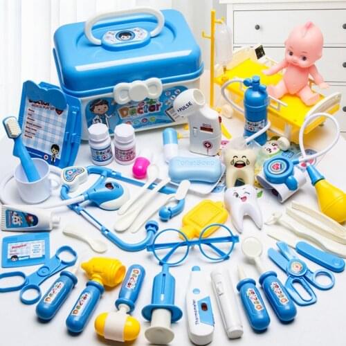 Kids Doctor Set Pretend Play Girls Role-playing Games Hospital Accessorie Medical Kit Nurse Tools Bag Toys Children Gift