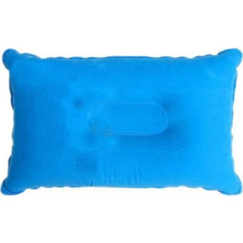 CKAHSBI 38*24Cm Camping Traveling Portable Multi Pillow Outdoor Tools Double Sided Flocking Cushion Plane Folding Air Inflatable