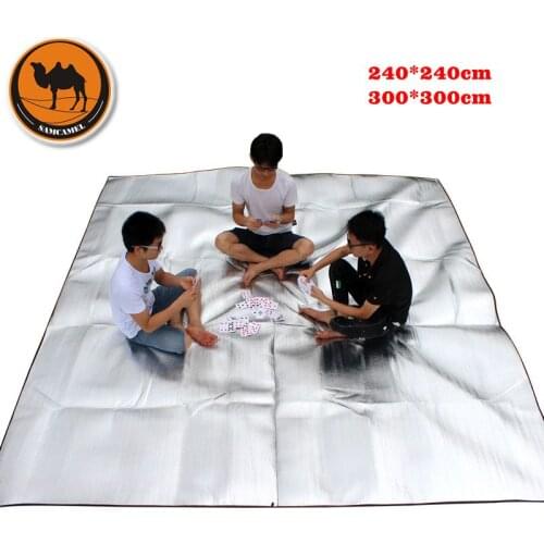 240*240cm,300*300cm double sided aluminum film dampproof pad, aluminum foil cushion, outdoor camping tent