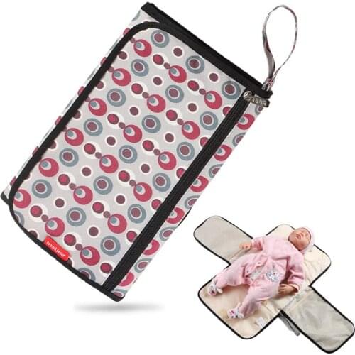 Baby Diaper Cover Mat Portable Waterproof Foldable Travel Changing Pad Newborns Lightweight Changing Station Nappy Mat Clutch