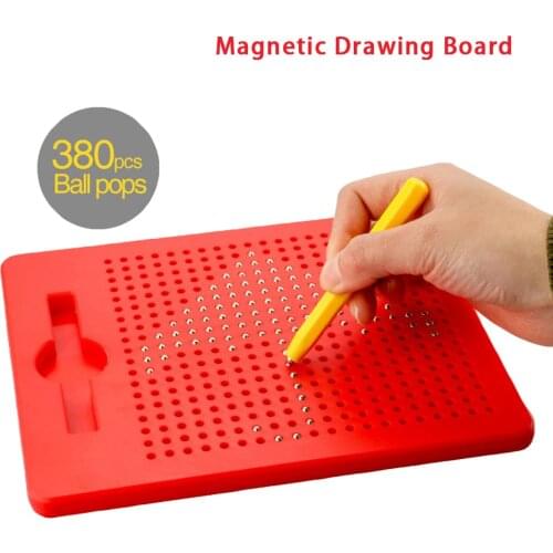 Magnetic Drawing Board Montessori Toys Drawing Tablet Educational Magnets Balls Drawing Board Creative Diy Children Learning