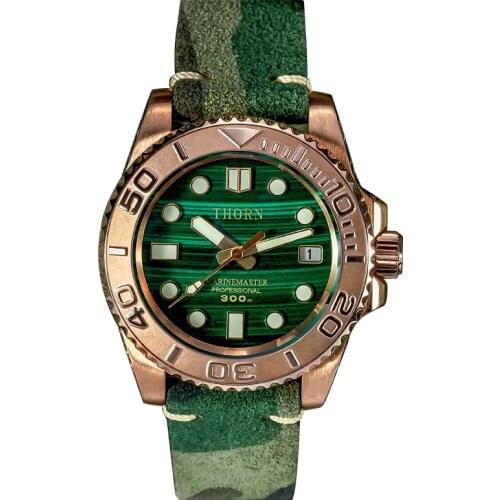 SHIRRYU Mens Diver Watches Men Automatic Watch Luxury Water Ghost Bronze Mechanical Wristwatch 200M Waterproof C3 Luminous Green