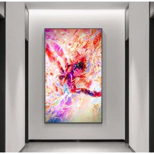 My Hero Academia Anime Art Prints Digital Illustration Anime Picture Poster Canvas Art Prints,50 x 70 cm,No Frame
