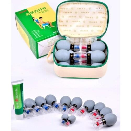 Haci magnetic suction cup set Acupressure Cupping Therapy Vacuum household TCM Acupuncture Moxibustion Cupping Set Health Care