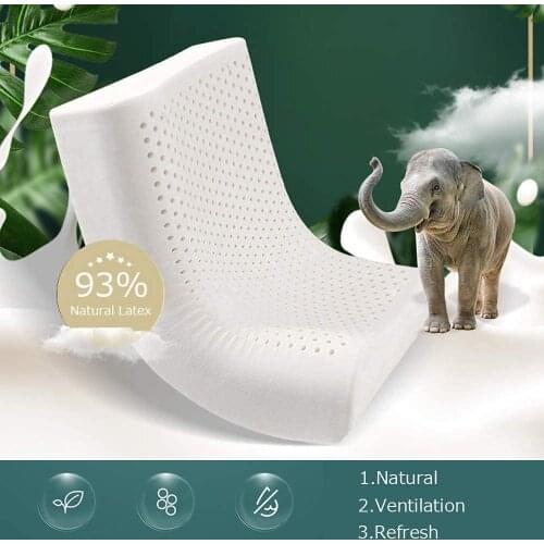 NATIKA Organic Latex Cervical Ergonomic Sleeping Bed Pillow from Thailand