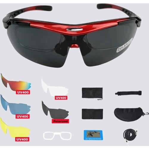 Polarized Cycling Bike Glasses Outdoor Sports Bicycle Glasses Men Women Mountain Road Bike Sunglasses Goggles Eyewear 5 Lenses