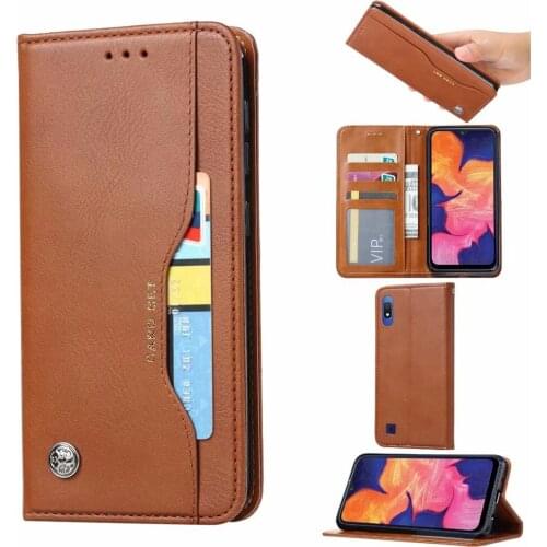 Luxury Wallet Card Case For Samsung Galaxy A10 M10 Case Vintage Flip Leather Magnetic Cover For Galaxy A10 Case Phone Bags Capa