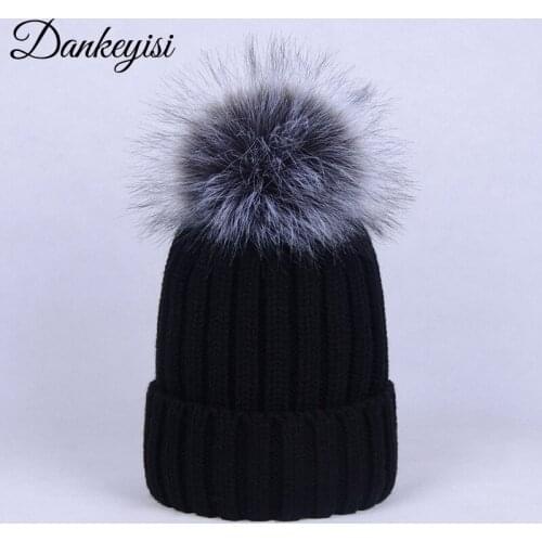 DANKEYISI Warm Women Winter Hat Men Knitted Cotton Hats Fall Hat Thick Bonnet Skullies Beanie Soft Beanies Hair Accessories
