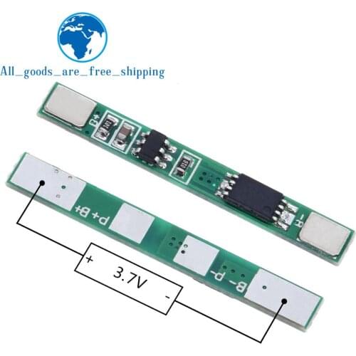 TZT 1S 3.7V 3A li-ion BMS PCM battery protection board pcm for 18650 lithium ion li battery