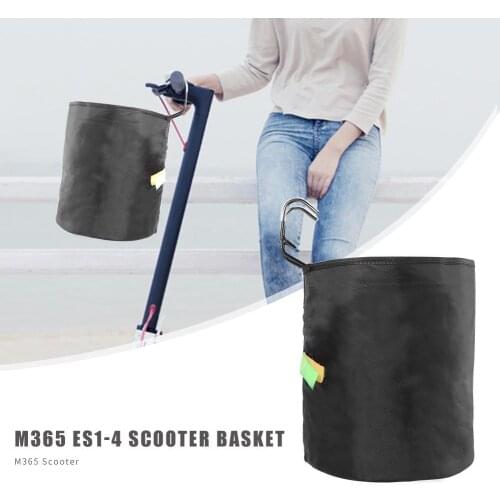 2021 Durable Scooter Basket Multi-function Electric Scooter Cycling Solid Color Handle Grip Basket for M365 Ninebot ES1-ES4