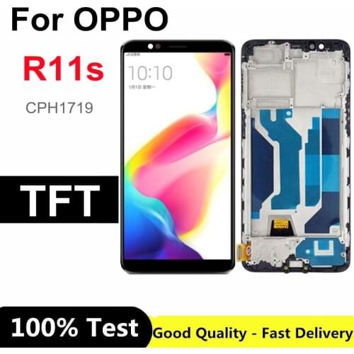 6.01" For OPPO R11S CPH1719 LCD Display Touch Panel Screen Digitizer Assembly Replacement For Oppo R11st R 11with frame