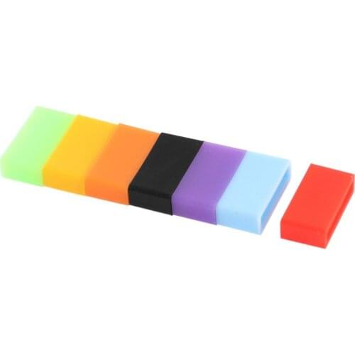 7 pcs rubber watch band holder buckle ring loop for 20mm width