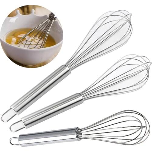 8inch/10inch Stainless Steel Manual Egg Beater Mixer Kitchen Cooking Tools Accessories Baking Tools