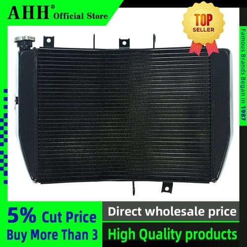 AHH Motorcycle Aluminum Radiator Cooler Cooling Water Tank for Kawasaki NINJA ZX6R 636 ZX-6R 2005 2006 ZX636 ZX600 ZX 6R 05 06