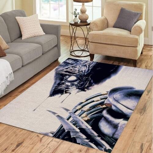 Alien Vs Predator 3D Printing Carpets For Living Bed Room Large Non-slip Yoga Washable Rug Home Decora