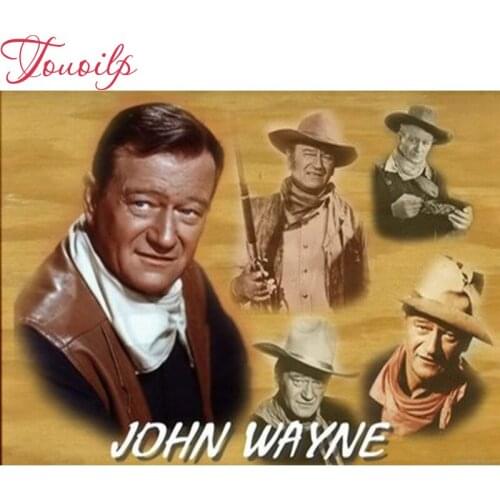 5D DIY Diamond Painting Cross Stitch John Wayne,men, Home Decor Embroidery portrait painting Full Diamond Mosaic stickers,gift