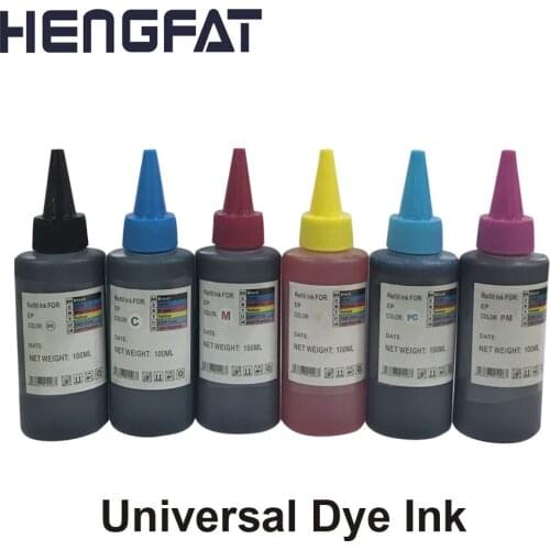 Free Shipping Printer ink 6Piece（1SET) Dye Ink Compatible For HP for Epson for Canon for Dell Printer Ink & Ciss Ink Printer
