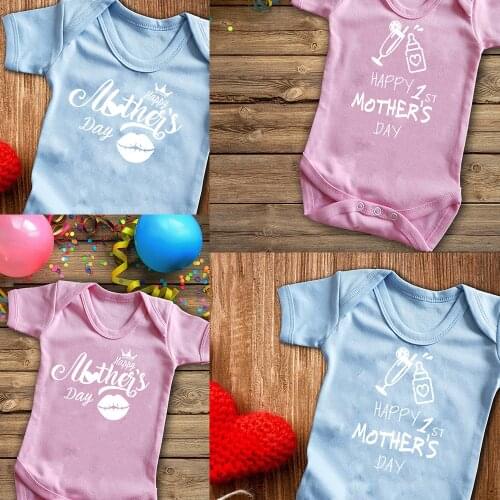 Happy Mothers Day Baby Bodysuit baby Outfit Newborn Infant Boy Girl One Piece Jumpsuit Shirt Clothes