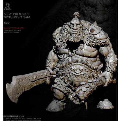 H65mm 1/32 Resin model kits figure colorless and self-assembled TD-2688