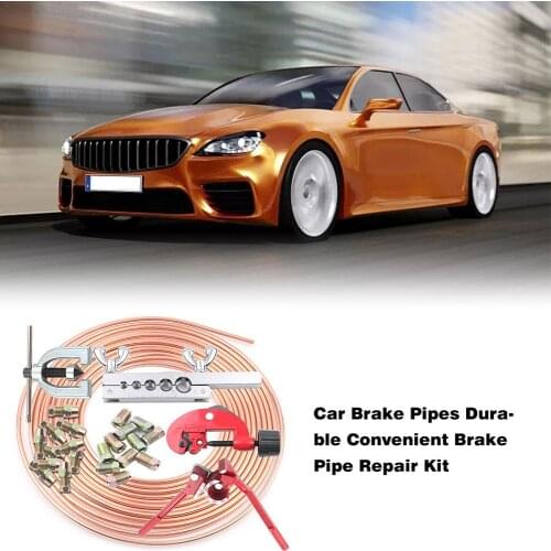 25ft 7.62m Roll Tube Coil Of 3/16" OD Copper Nickel Brake Pipe Hose kit Overhauling Corroded Brake Line Replacing Small Section