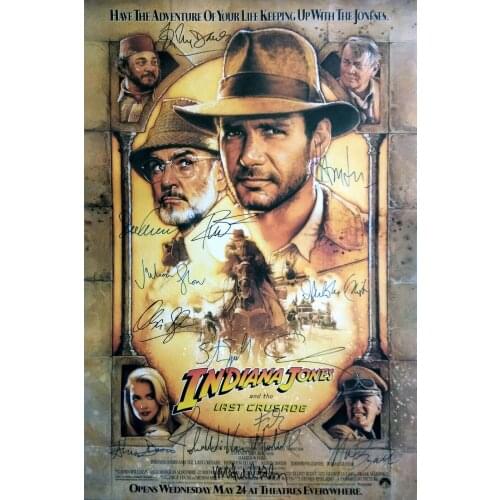 INDIANA JONES AND LAST CRUSADE MOVIE Signed Photo Art Film Print Silk Poster for Your Home Wall Decor 24x36inch