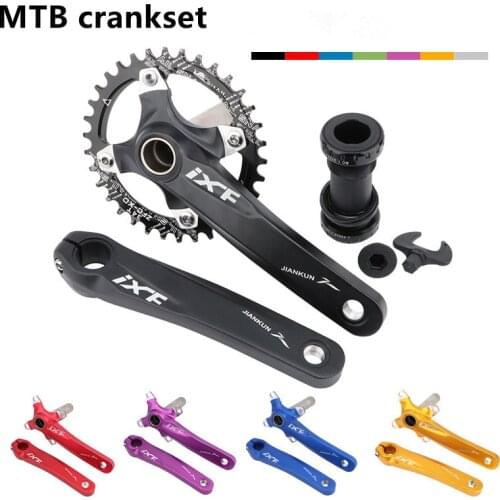 Crankset MTB Bicycle Crankset Chainwheel With Bottom Bracket 104BCD MTB Hollowtech Cycling Parts Left And Right Crank MTB Parts