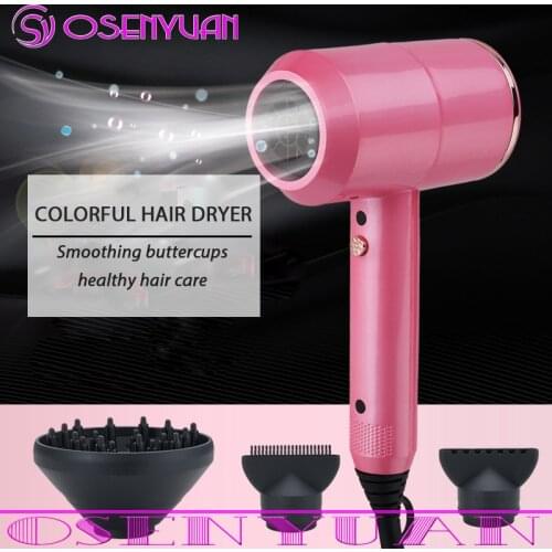 Multifunctional Hair Dryer With Diffuser Attachment Professional Negative Ionic Blower Strong Power Hairdryer Salon Styler Tool