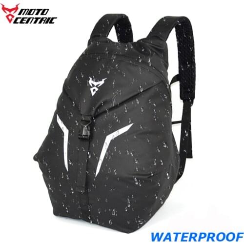 MOTOCENTRIC 40L Motorcycle Helmet Backpack Waterproof Motorcycle Shoulder Backpack Oxford Cloth Moto Rider Bags For Traveling