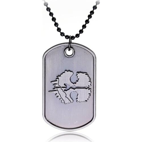 MQCHUN Video Game Necklace Cod Ghosts Dog Tag Necklace Hot Sale For Retail A-950