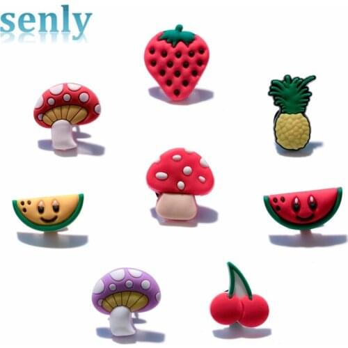 Single Sale 8pc PVC Shoe Charms,Shoe Buckles Accessories Fit Bands Bracelets Croc JIBZ,Kids Party X-mas Gift