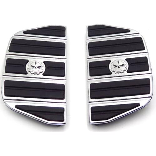Aftermarket Motor Skull Zombie Passenger Footboard Insert Kit for Harley-Davidson Softail Fat boy FLHT FLT FLTR FLHR FLHS DYNA