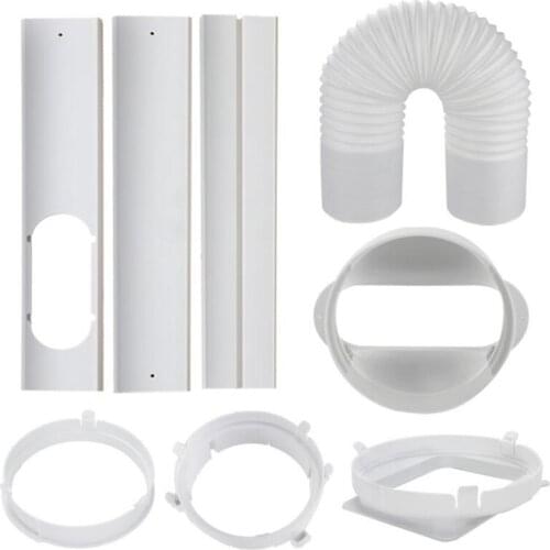 5 Inches Adjustable Portable Air Conditioner Window Kit Slide Plate Wind Shield Window Adapter Connector A/C Accessories