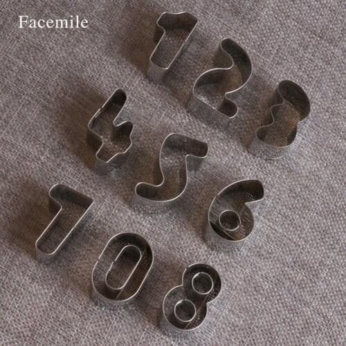Christmas Russian Alphabet Number Cookie Pastry Cutters Russian letters Biscuit Fondant Decorating Tools 02039