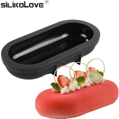SILIKOLOVE Silicone Molds Non-Stick Baking Molds Tools Flat Round Shaped Mousse For Bakeware Cake Tools