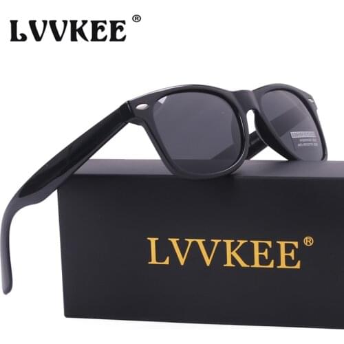 LVVKEE 2020 Vintage Polarized Sunglasses Men Women Brand Designer Driver Shades Male Sun Glasses for female uv400 Oculos de sol