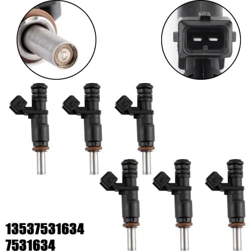 Artudatech 6x Fuel Injectors For BMW 128i 328i X3 X5 Z4 525i 2.5L 3.0L 7531634 13537531634 FJ748 Auto Accessories