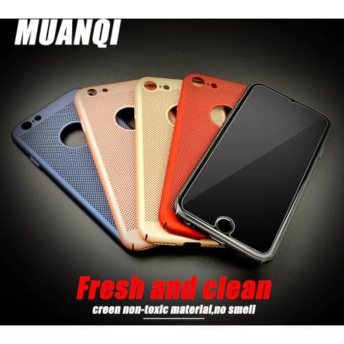 Ultra Slim Phone Case For iPhone 6 6s 7 8 Plus Hollow Heat Dissipation Cases Hard PC For iPhone 5 5S SE Back Cover Coque X S MAX